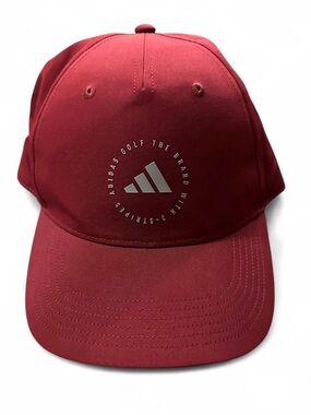 adidas Red Golf Cap with Logo